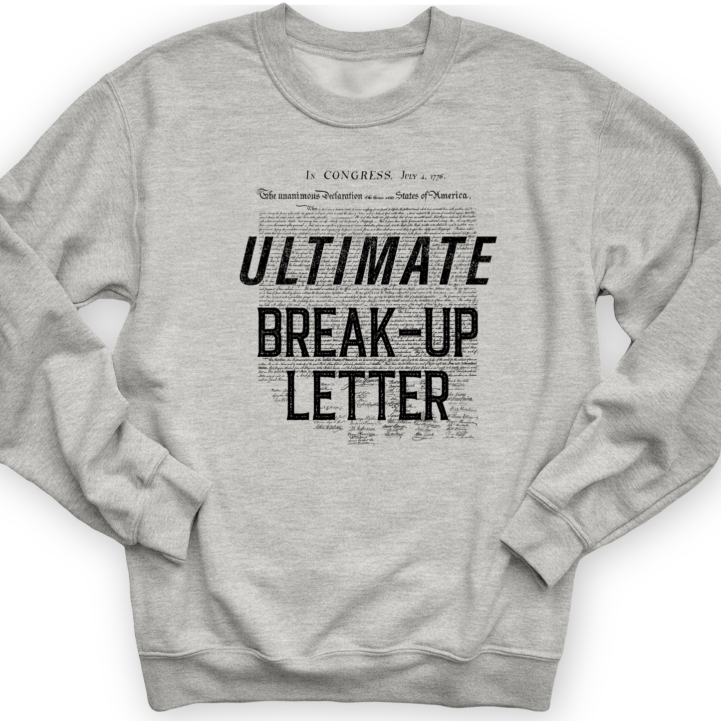 Ultimate Breakup Letter Crewneck Sport Grey / S