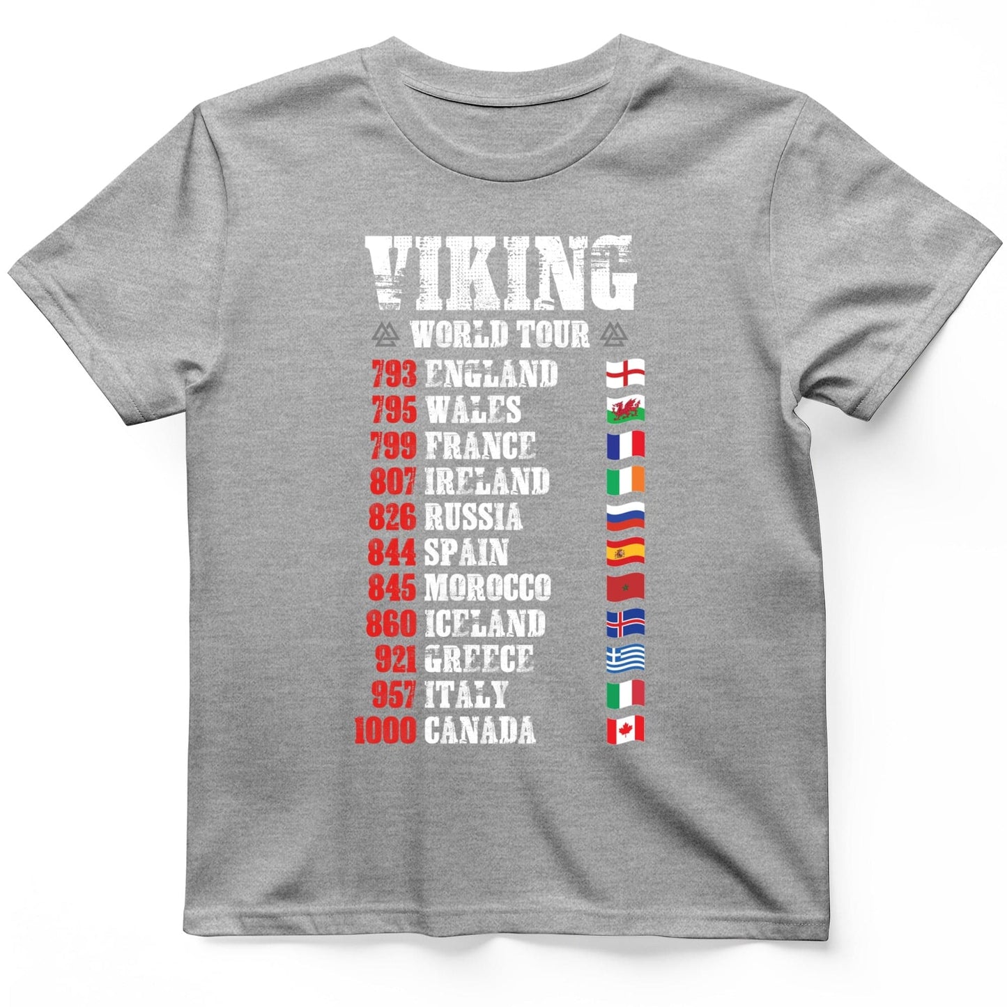 Viking World Tour T- Shirt Sport Grey / S