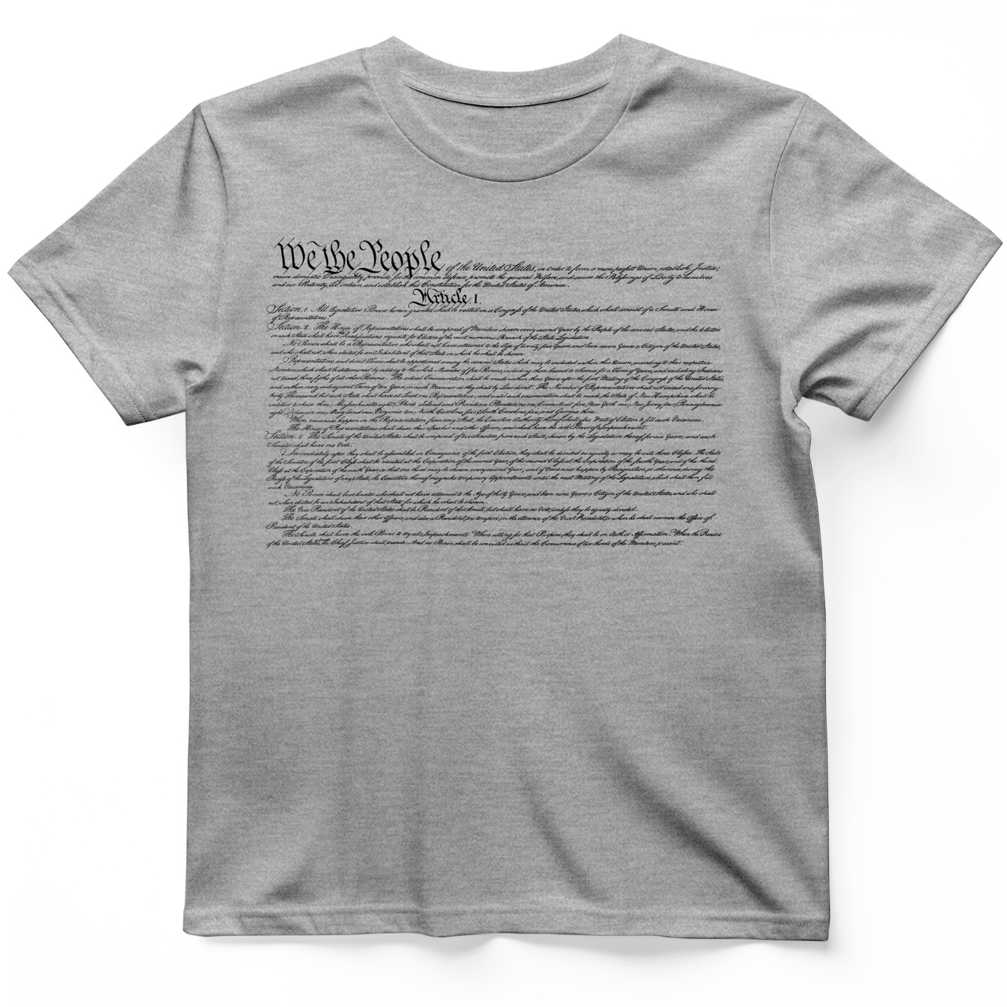 We the People Constitution T-Shirt Sport Grey / S