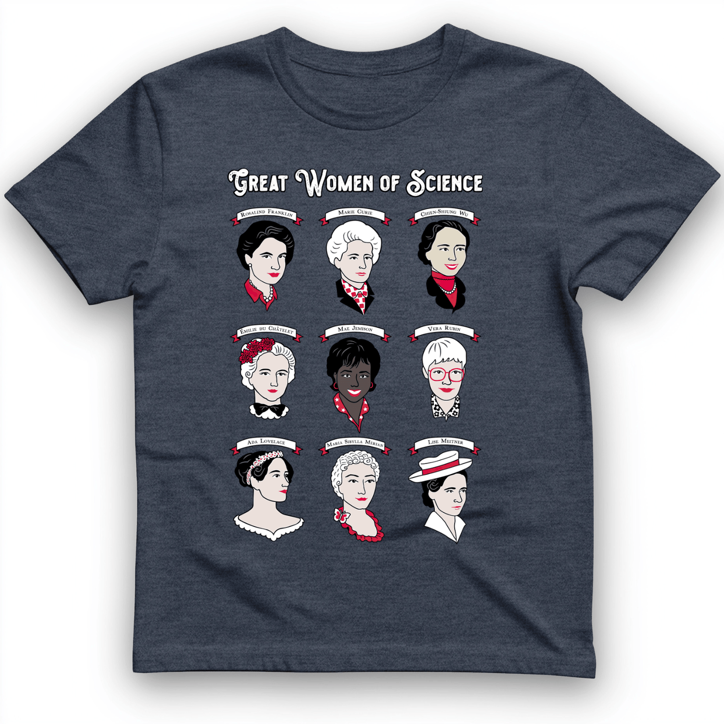 Women of Science T-Shirt Heather Navy / S