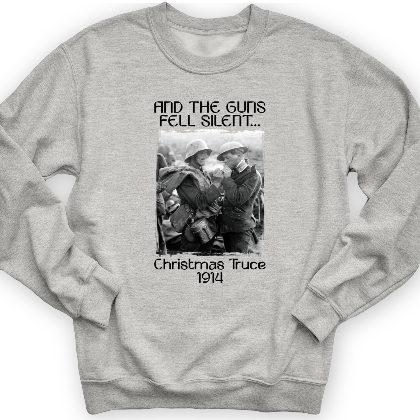 WWI Christmas Truce Crewneck Sport Grey / S
