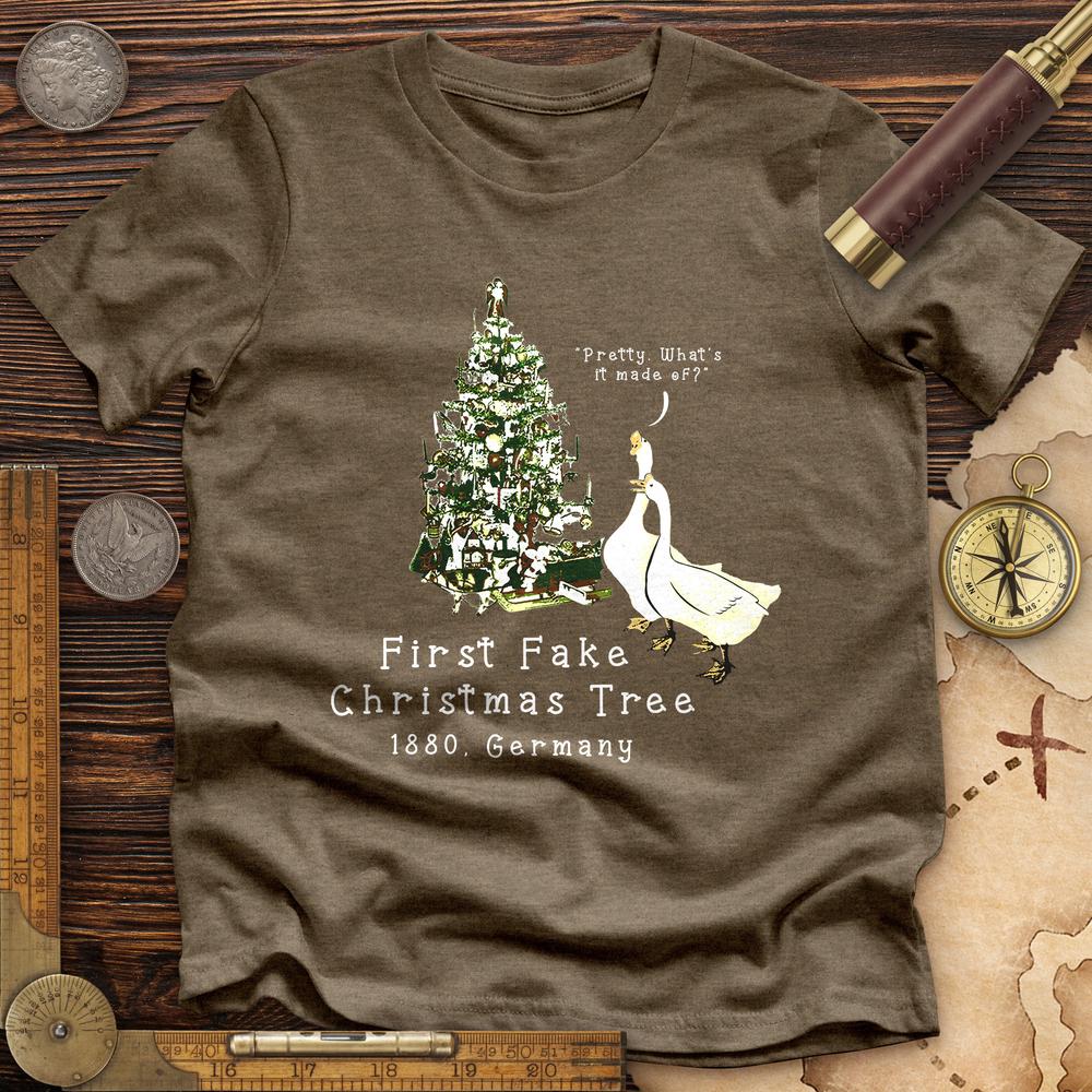First Fake Christmas Tree Premium Quality Tee | HistoreeTees