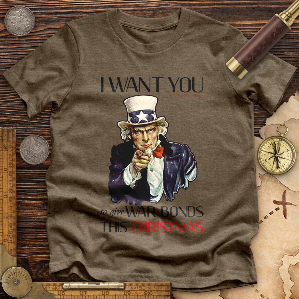 War Bonds Premium Quality Tee Heather Olive / S