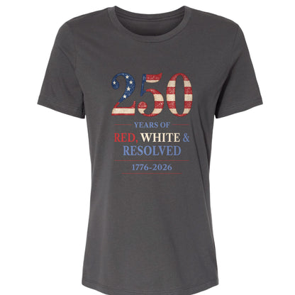 250 Red White and Resolved Women's T-Shirt