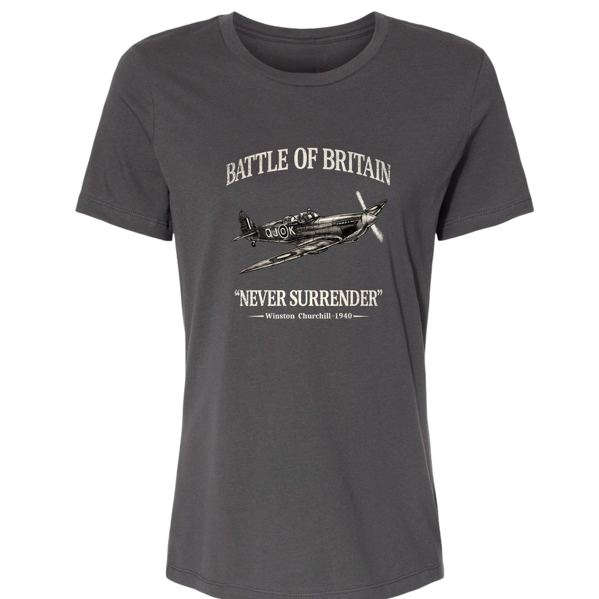 Battle of Britain Never Surrender Women's T-Shirt