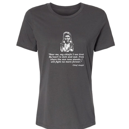 Chief Joseph Fight No More Women's T-Shirt