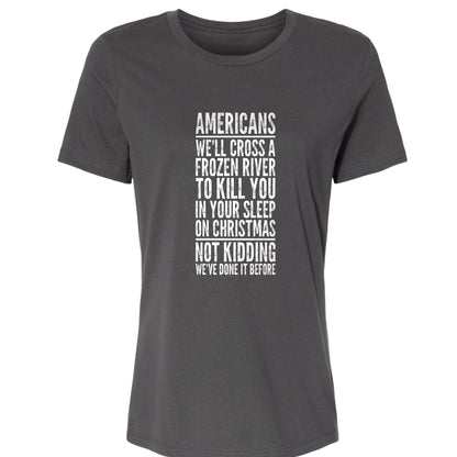 Cross A River On Xmas Women's T-Shirt