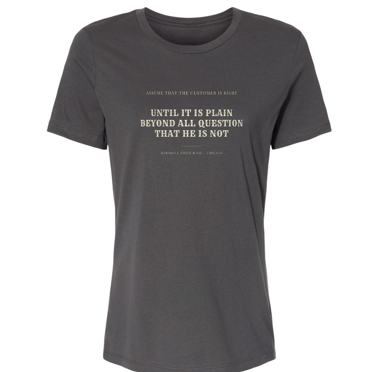 Customer Is Always Right Until Women's T-Shirt