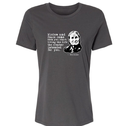 Geronimo Wisdom And Peace Women's T-Shirt