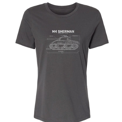 M4 Sherman Blueprint Women's T-Shirt