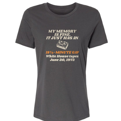 My Memory Has An 18 And A Half Minute Gap Women's T-Shirt