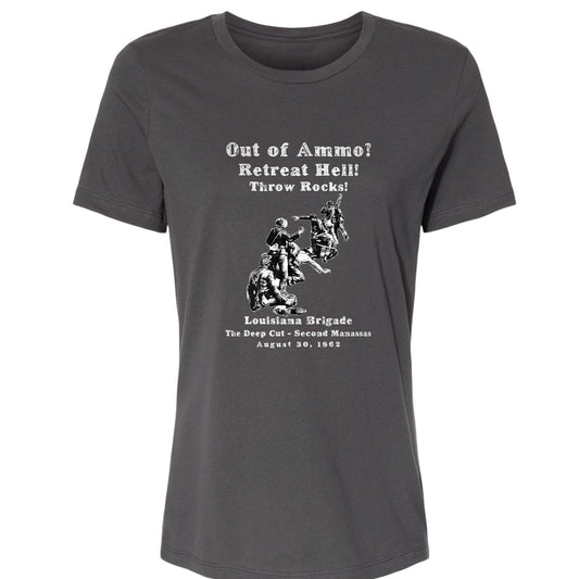 Out Of Ammo Throw Rocks Women's T-Shirt