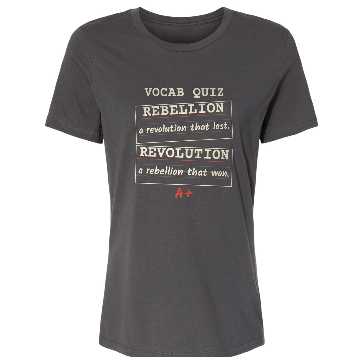 Rebellion Vs Revolution Flash Cards Women's T-Shirt
