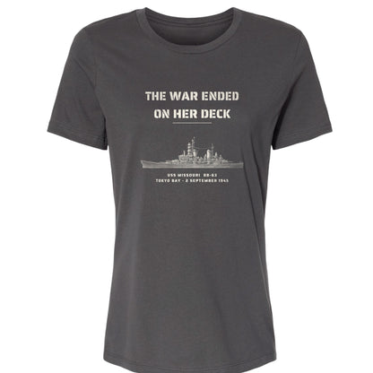 The War Ended On Her Deck Women's T-Shirt