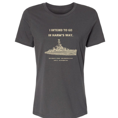 USS Johnston In Harms Way Women's T-Shirt