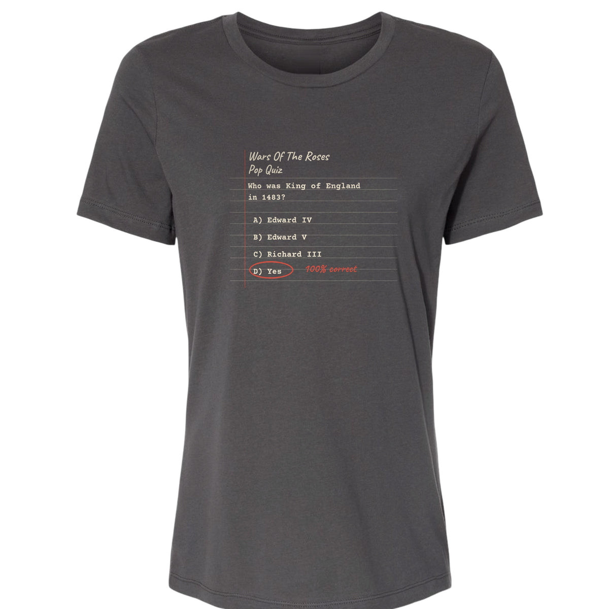Wars Of The Roses Pop Quiz Women's T-Shirt