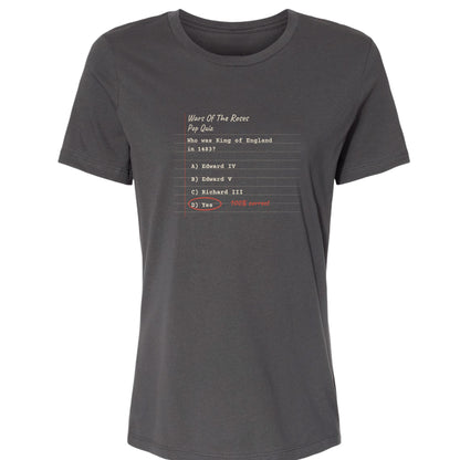 Wars Of The Roses Pop Quiz Women's T-Shirt
