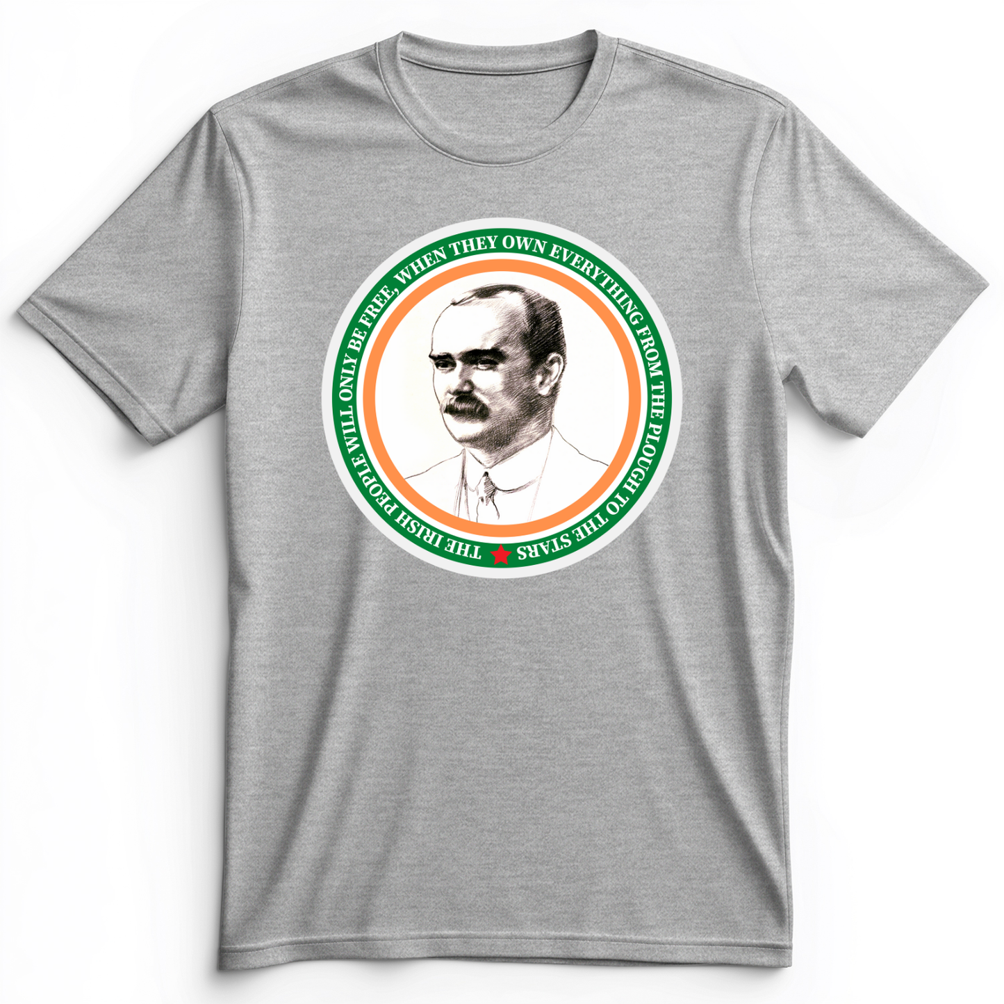 James Connolly Premium Tee Athletic Heather / S