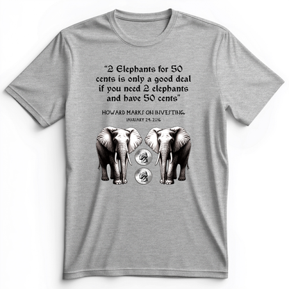 2 Elephants for 50 Cents Premium Tee