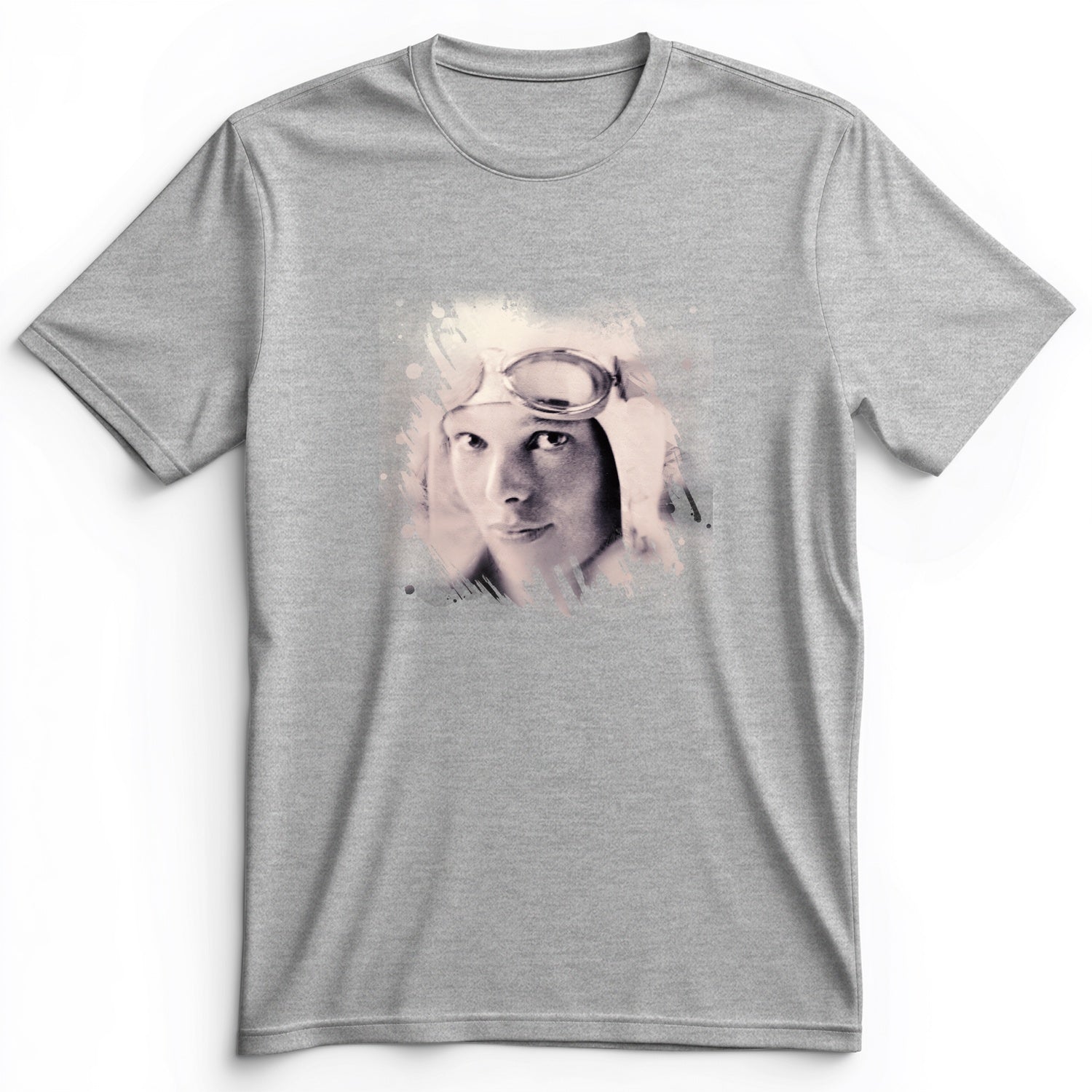 Amelia Earhart in Color Premium Tee