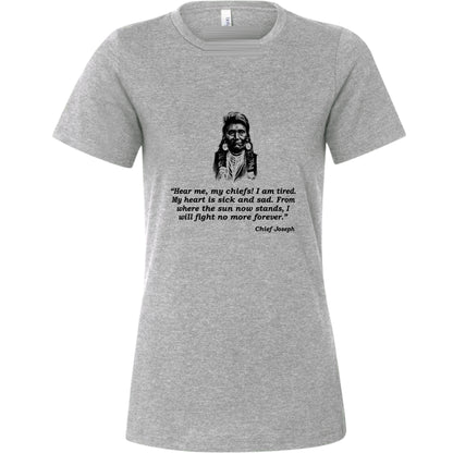 Chief Joseph Fight No More Women's T-Shirt