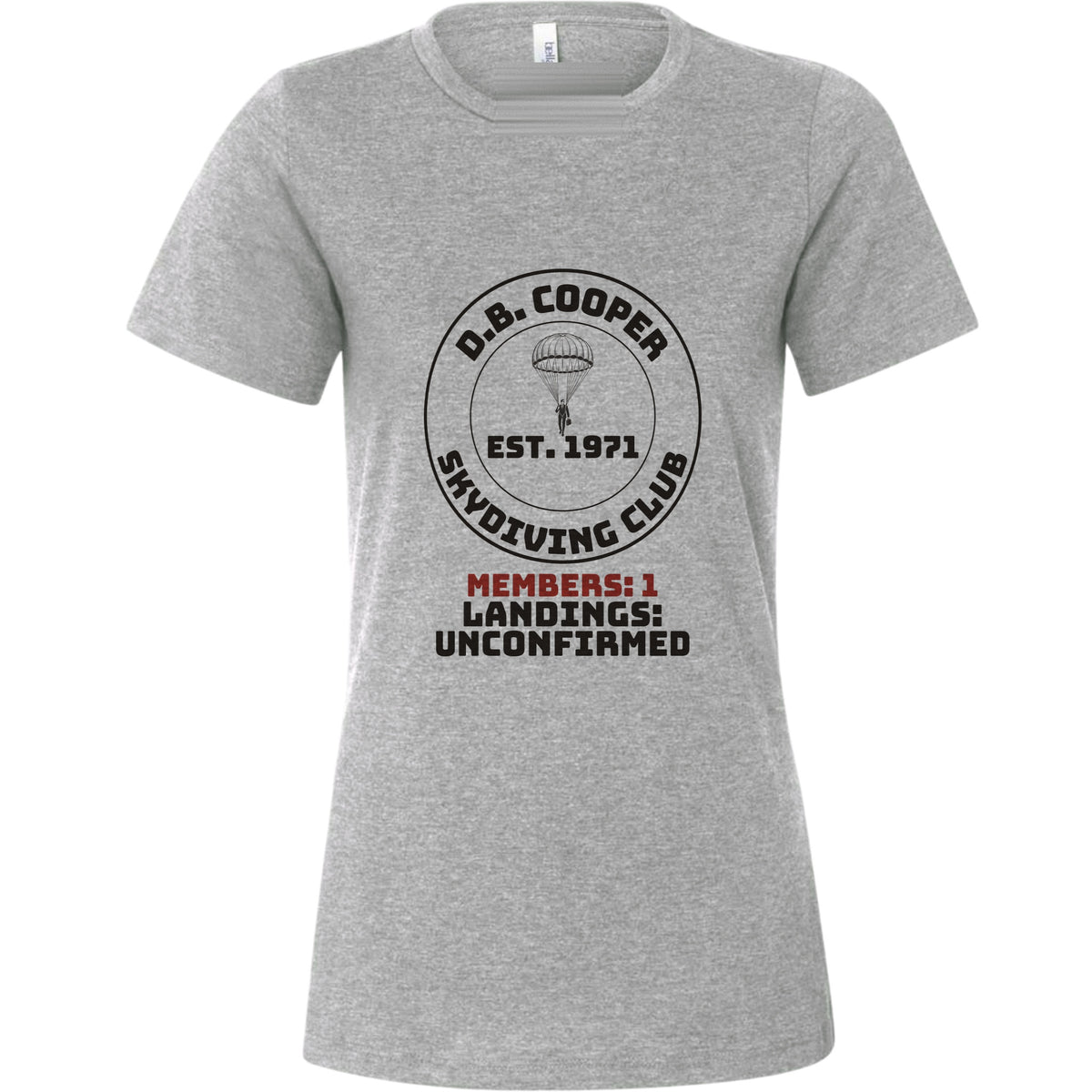DB Cooper Skydiving Club Women's T-Shirt