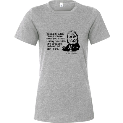 Geronimo Wisdom And Peace Women's T-Shirt