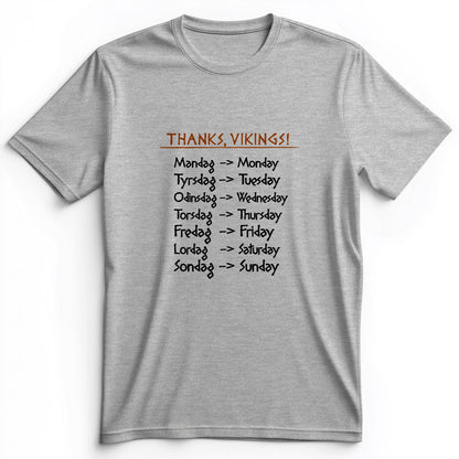 Nordic Gods Days Of The Week Premium Tee