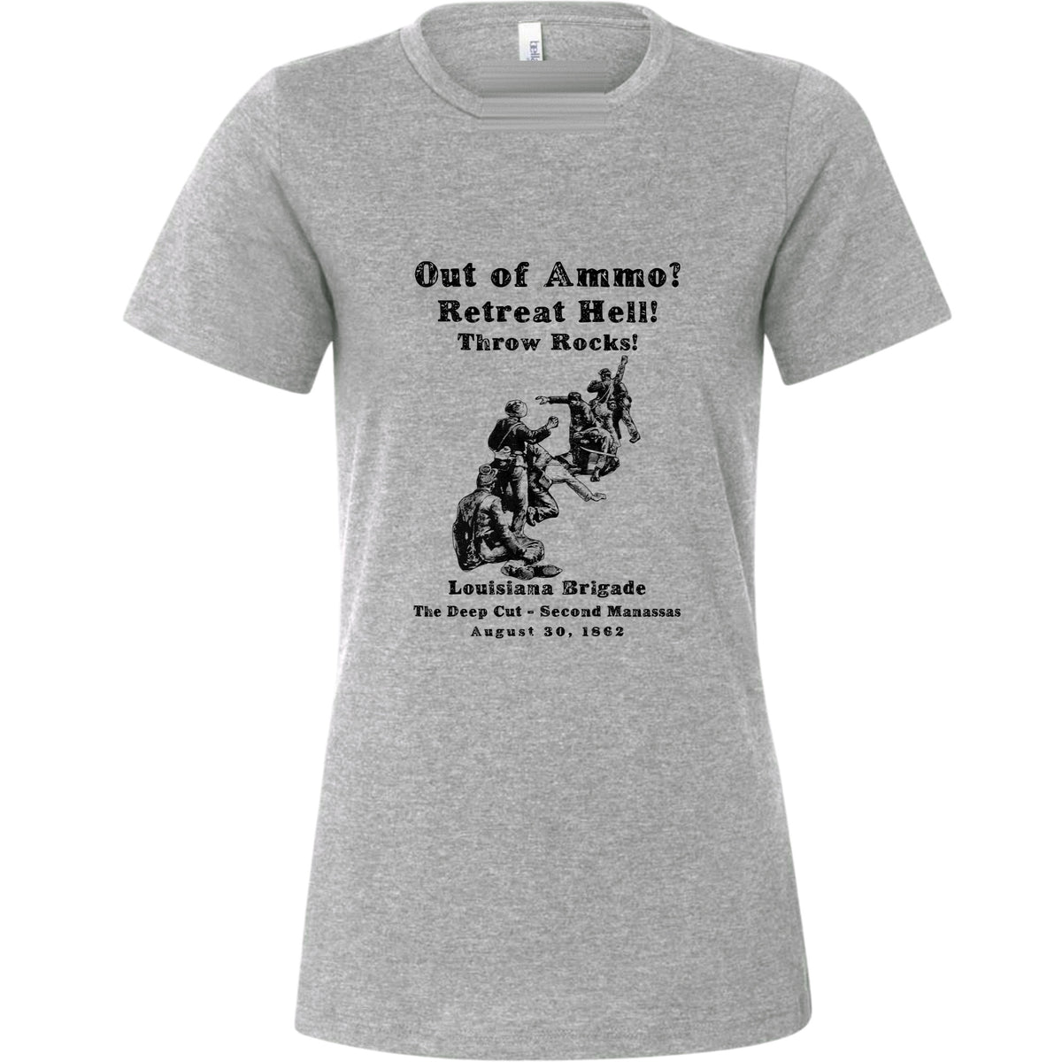 Out Of Ammo Throw Rocks Women's T-Shirt