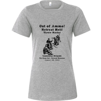 Out Of Ammo Throw Rocks Women's T-Shirt