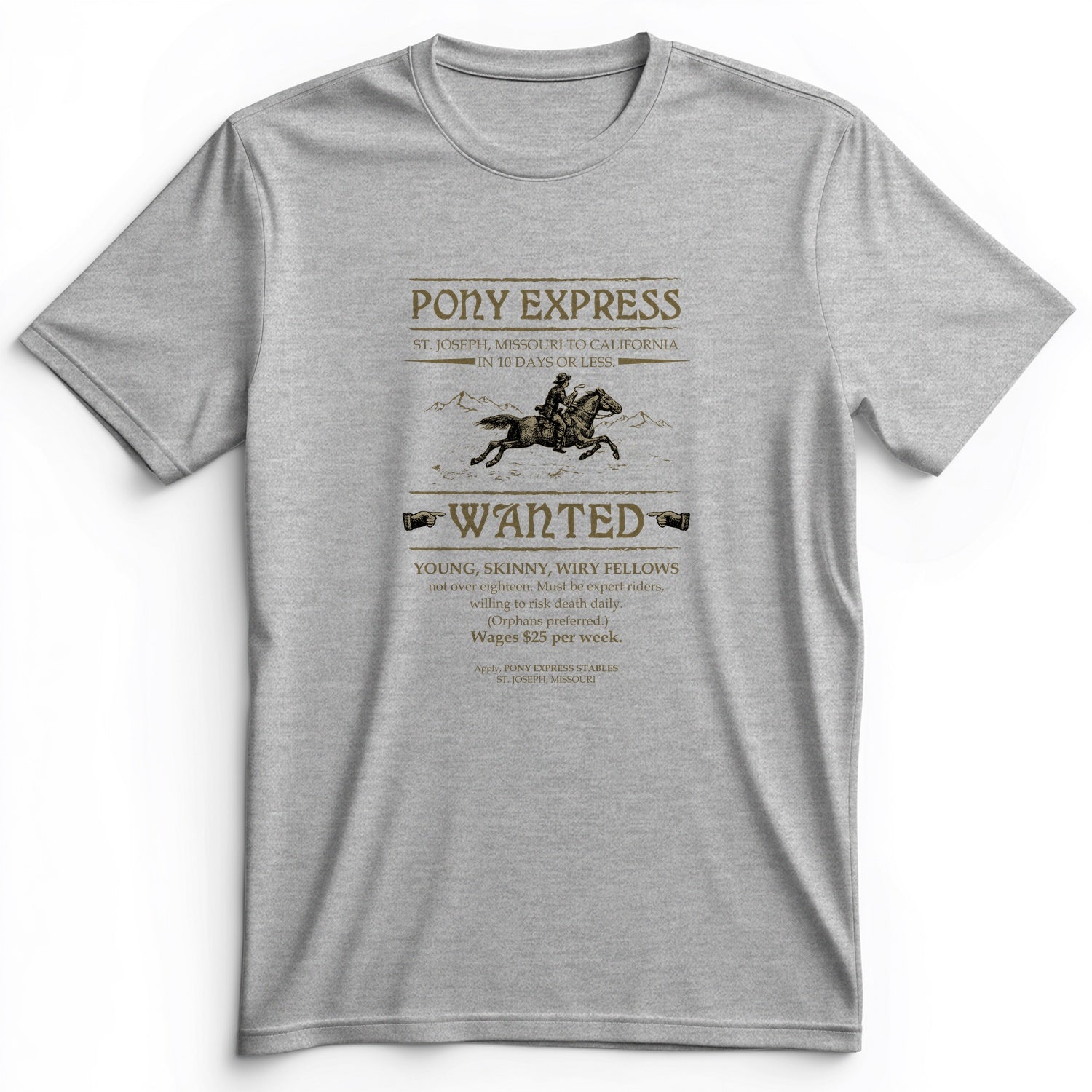 Pony Express Poster Premium Tee