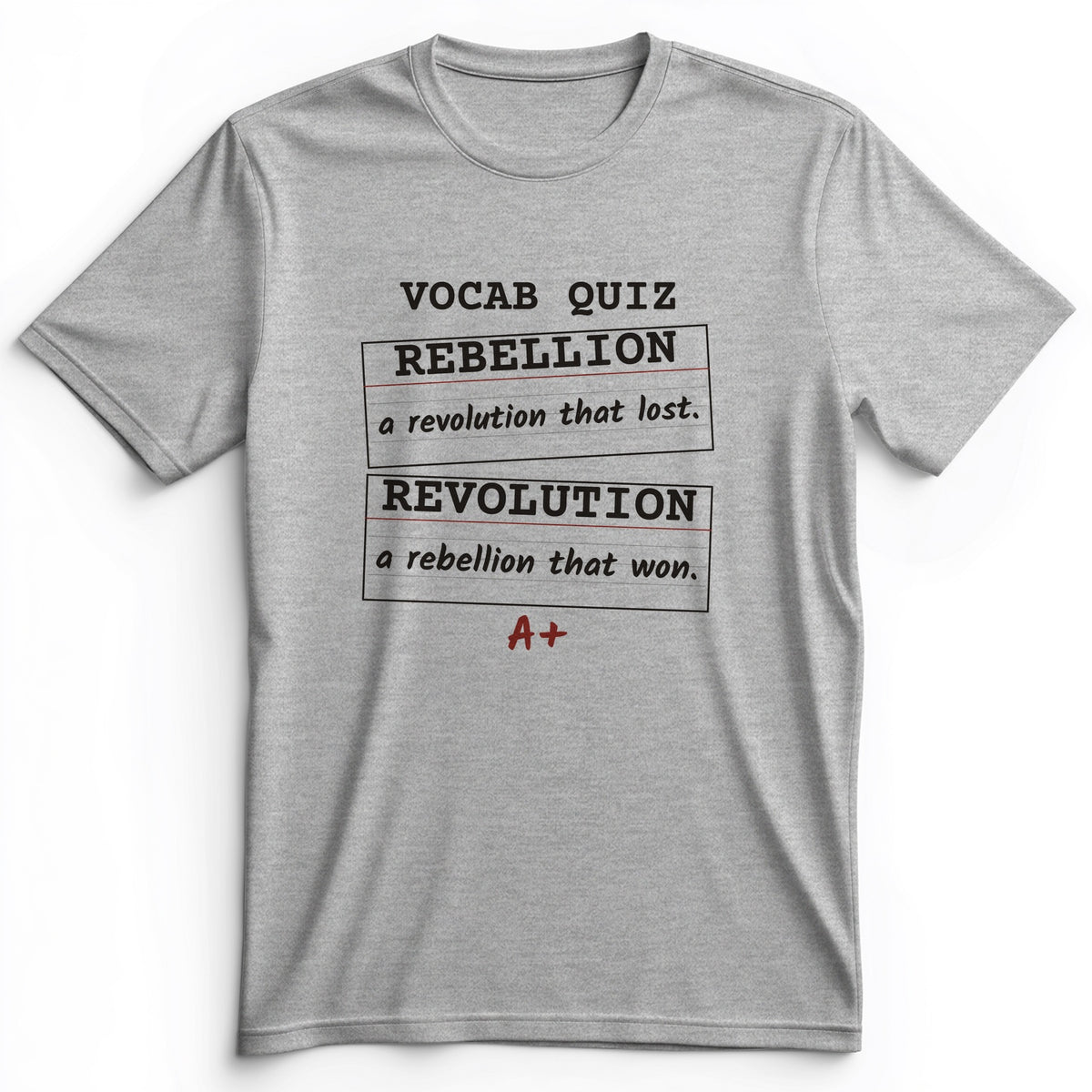 Rebellion Vs Revolution Flash Cards Premium Tee