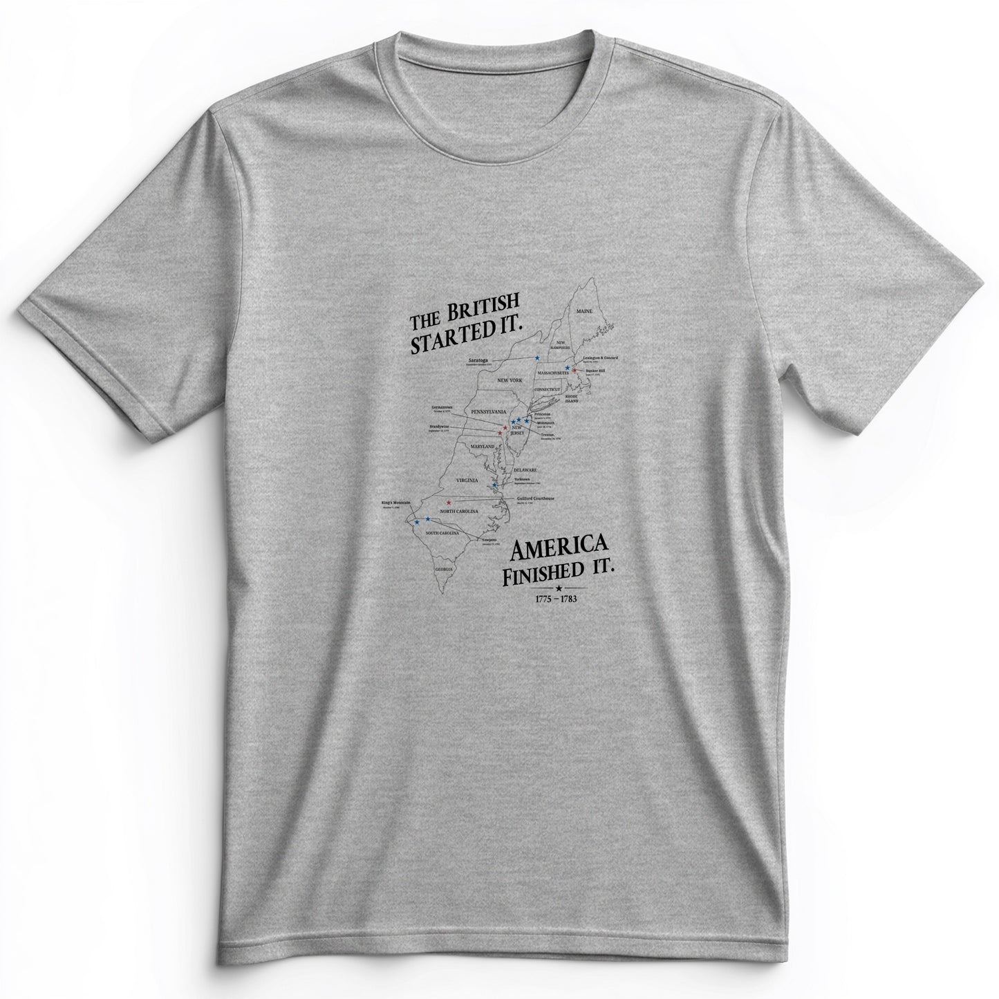 Revolutionary War Map Premium Tee