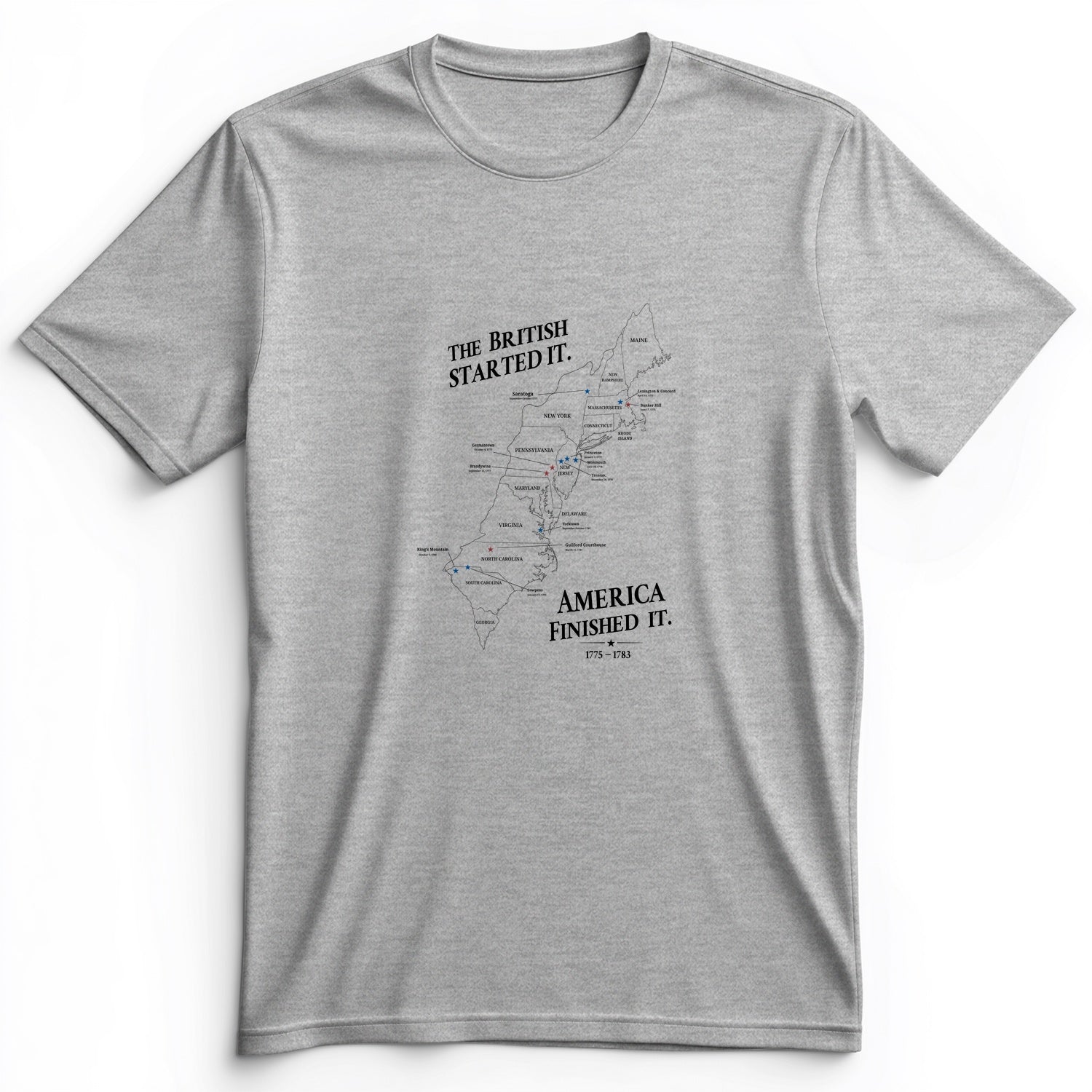 Revolutionary War Map Premium Tee