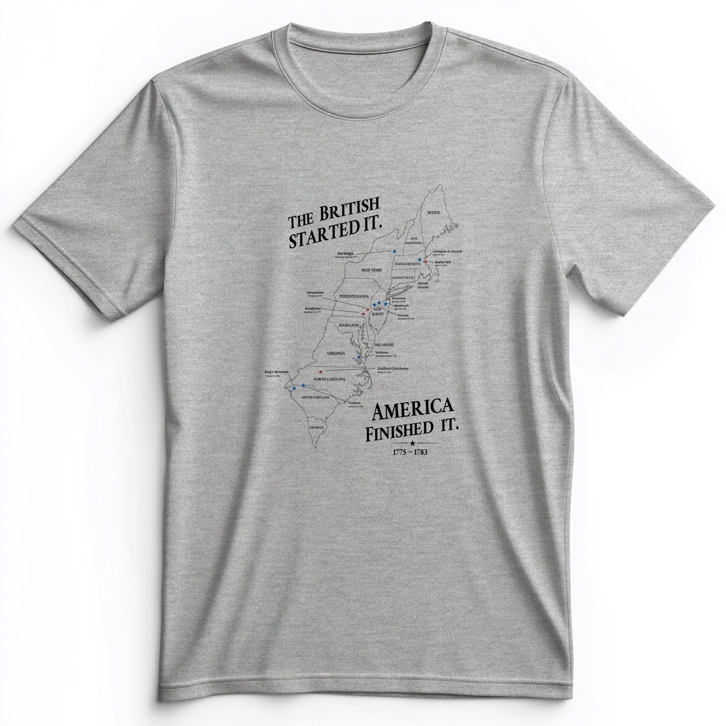 Revolutionary War Map Premium Tee