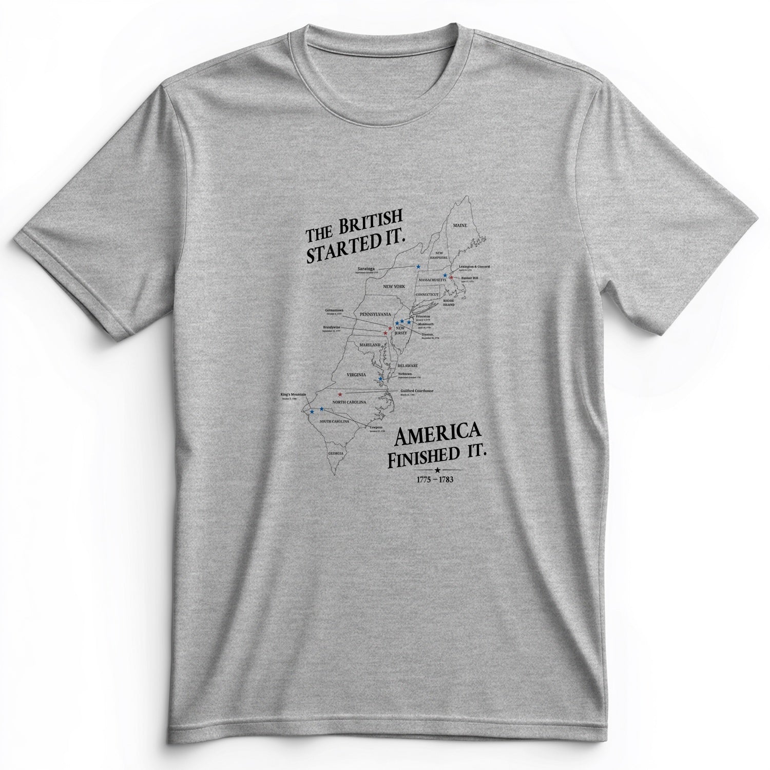 Revolutionary War Map Premium Tee