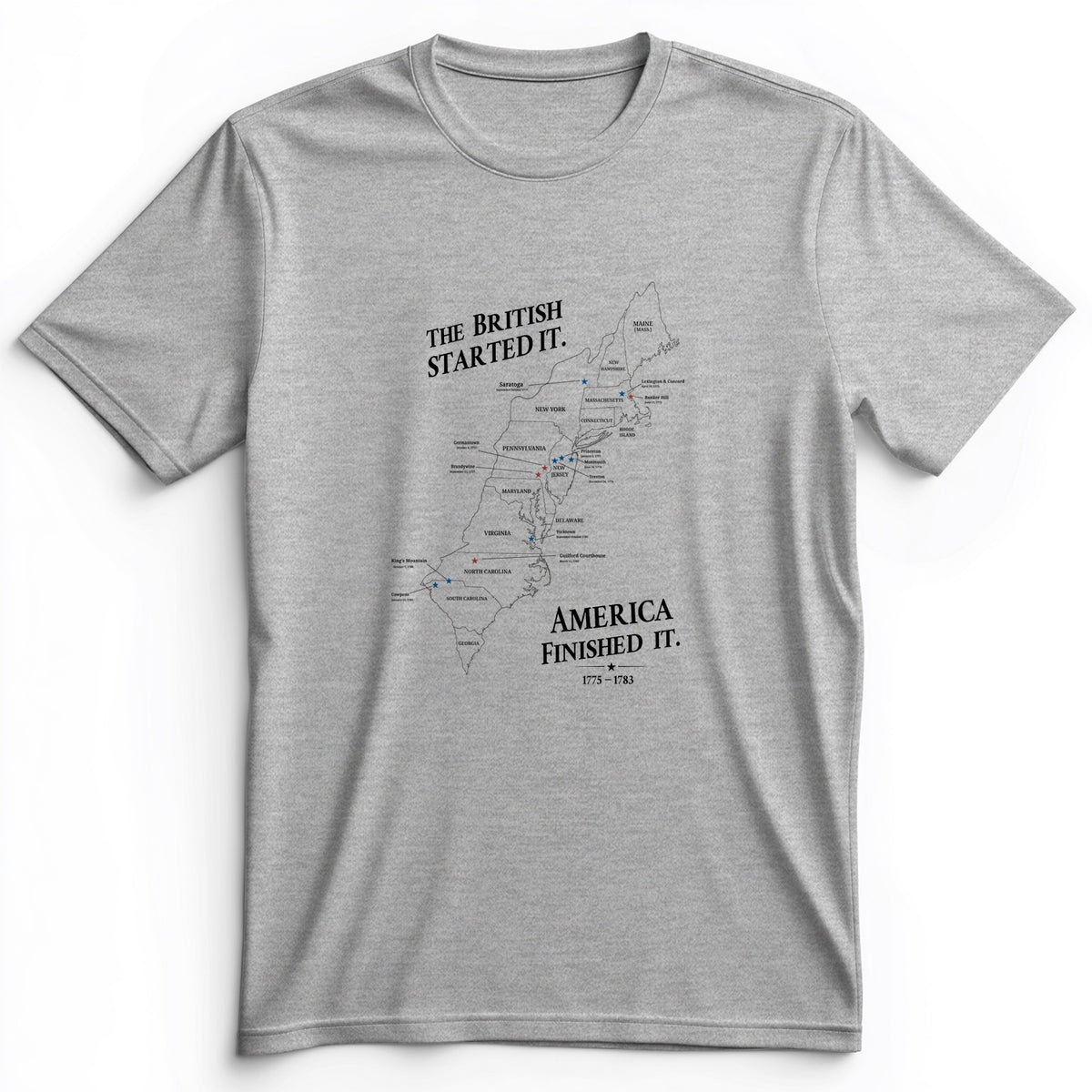 Revolutionary War Map Premium Tee