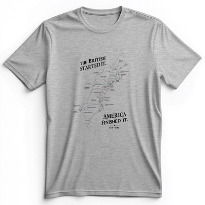 Revolutionary War Map Premium Tee