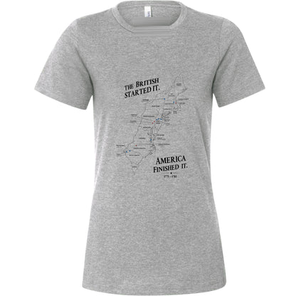 Revolutionary War Map Women's T-Shirt