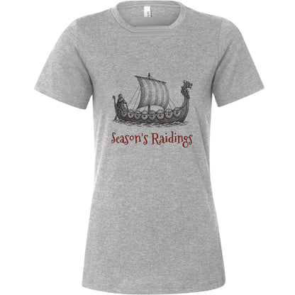 Seasons Raidings Viking Christmas Women's T-Shirt