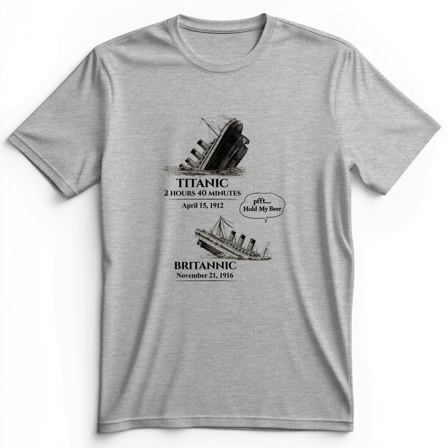 Titanic and Britannic Premium Tee