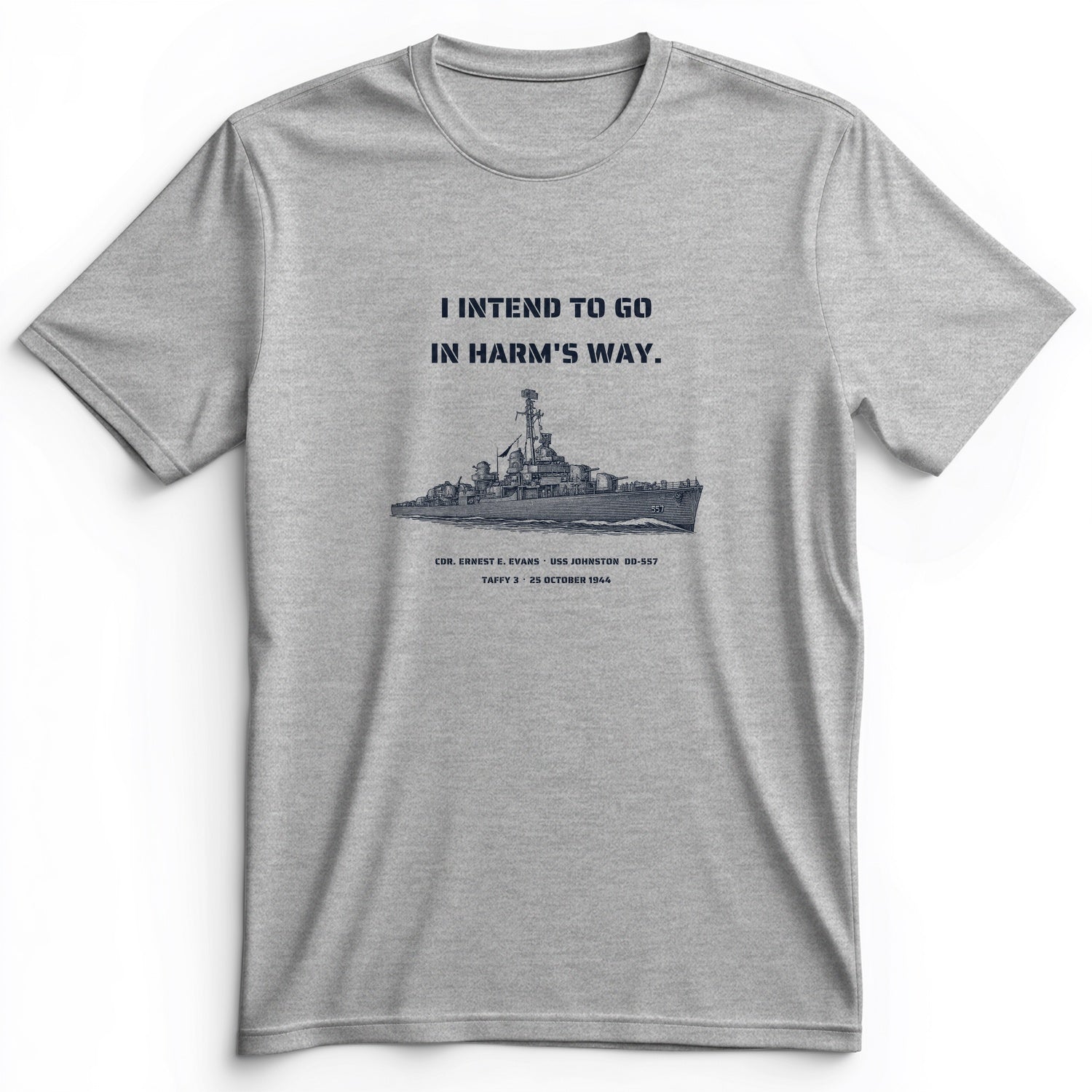 USS Johnston In Harms Way Premium Tee
