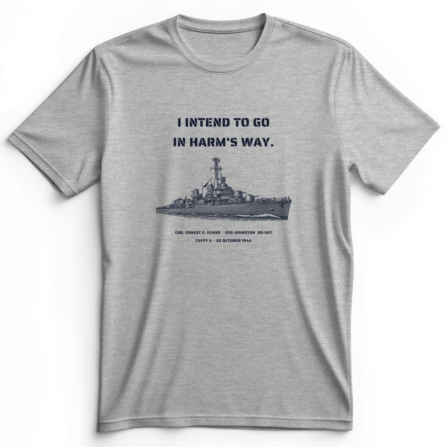 USS Johnston In Harms Way Premium Tee