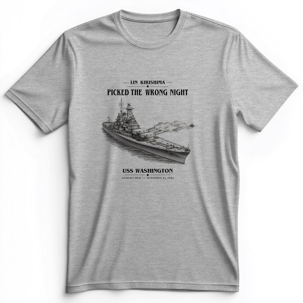 USS Washington at Guadalcanal Premium Tee
