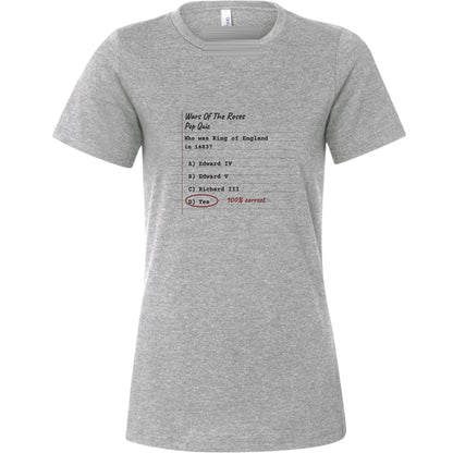 Wars Of The Roses Pop Quiz Women's T-Shirt