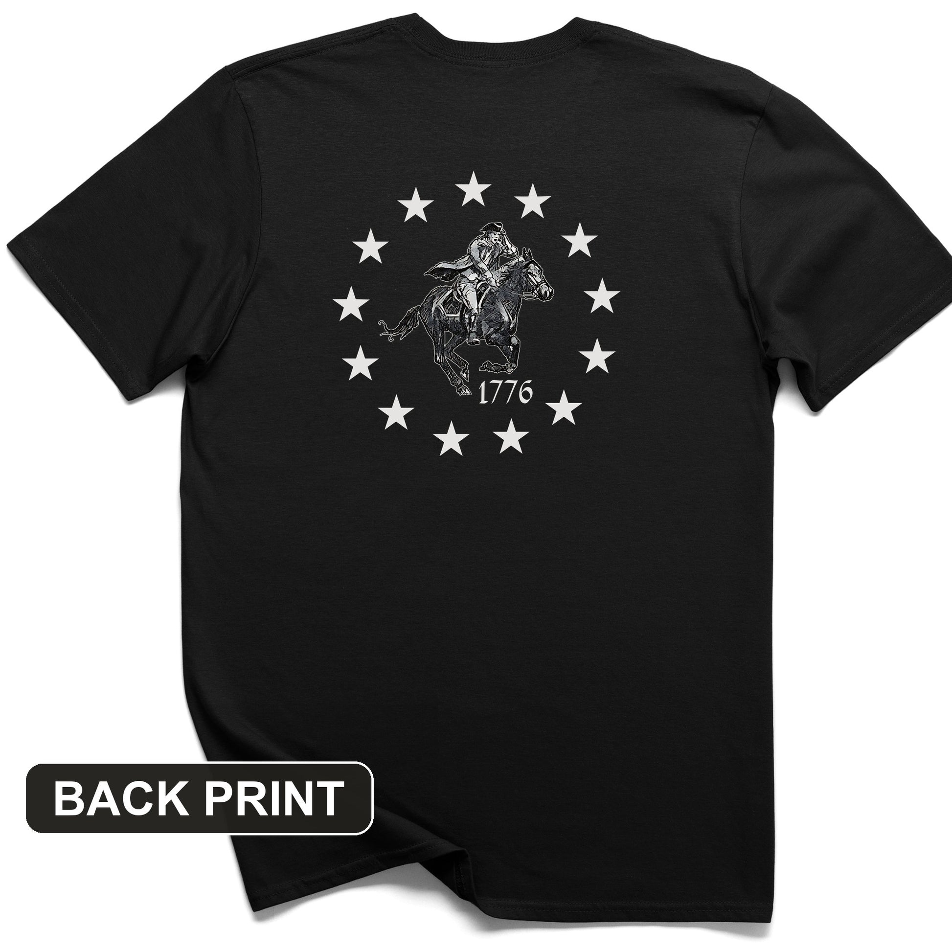1776 Back Print T-Shirt