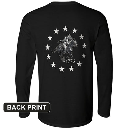 1776 Back Print Long Sleeve T-Shirt