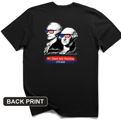 250 Years and Counting Back Print T-Shirt