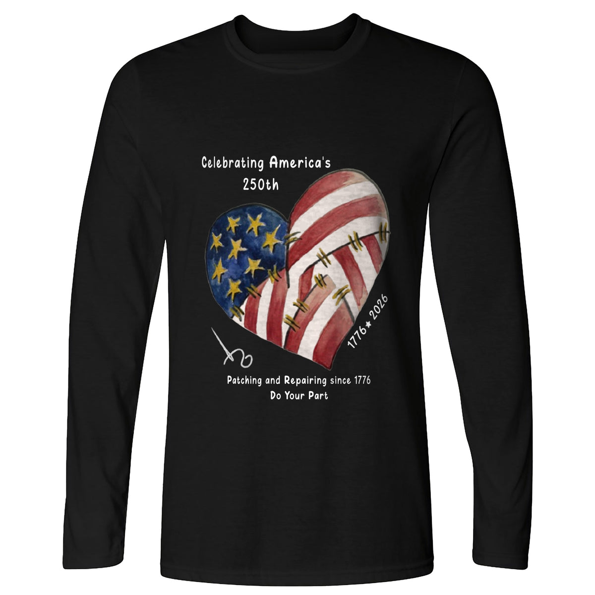 250th Heart Long Sleeve T-Shirt