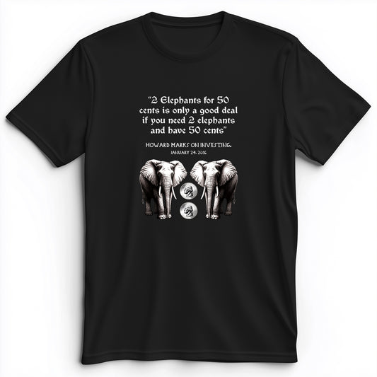 2 Elephants for 50 Cents Premium Tee